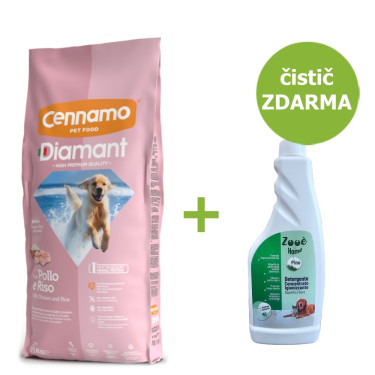 Granule pre psov (šteňatá) Diamant Dog Puppy 15 kg + čistič zadarmo