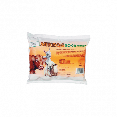 Mikros SOK - minerálne doplnkové krmivo pre dobytok, ovce a kozy 1kg