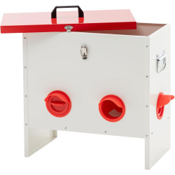 Násypné kovové krmítko AGF-06 - na 20 kg krmiva