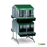 Znáškové hniezdo GAUN 10135 so zberným košíkom – 8-miestne na nožičkách
