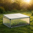 Wiltec Double Cold Frame skleník z hliníka, 100 x 120 x 40 cm