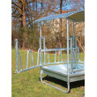 Hranaté prikrmovacie zariadenie pre dobytok a kone 1,5 × 1,5 × 2,4 m