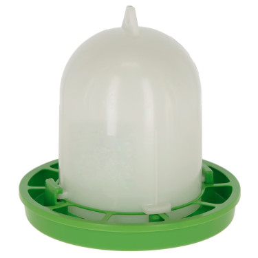 Kŕmidlo pre hydinu s bajonetovým uzáverom, 1 kg, biela/zelená