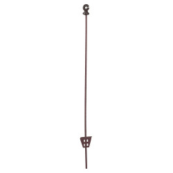 Kovová tyčka s kruhovým izolátorom pre elektrický ohradník – 106 cm