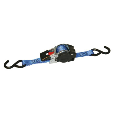Samonavíjací upínací popruh KERBL 37181 3 m / 25 mm / 300 kg, modrý