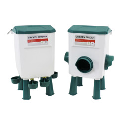 Set automatické krmítko 7.5 kg + napájačka 11.5 l 