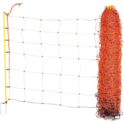 Sieť pre ovce, 50 m, oranžová, výška 90 cm, dvojitý hrot