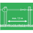 Brána pre elektrický ohradník – 7,5 m – FLEXIGATE