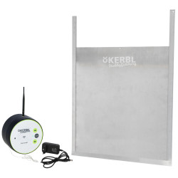Automatické dvierka pre kurník Kerbl Duo Smart vrátane posuvných dvierok L, 430 x 400 mm