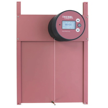 Automatické otváranie a zatváranie kurníka KERBL DUO PRO ROSE – kompletný set s dvierkami vel. S (70530)