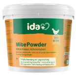 IdaPlus MitePowder – prášok proti roztočom s Gurlite pre sliepky, 250 g