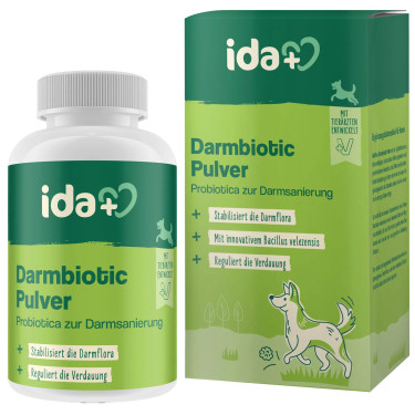 Kerbl IdaPlus® Darmbiotic – probiotický prášok pre psov, 180 g