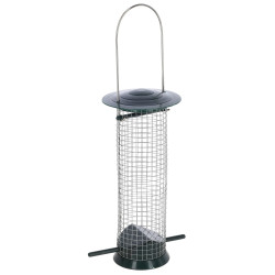 Kŕmidlo pre vtáky Kerbl Basic, plast/kov, 13,5 x 13,5 x 25 cm