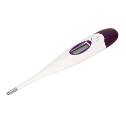 Digitálny teplomer Kerbl vodotesný 10 s, s pevným hrotom, fialový
