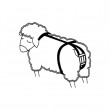 Bandáž proti výhrezu maternice pre ovce, nylonová