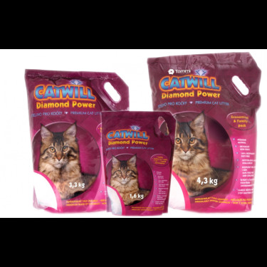 Stelivo pre mačky silikagélové Catwill 7,6 l/3,3kg  