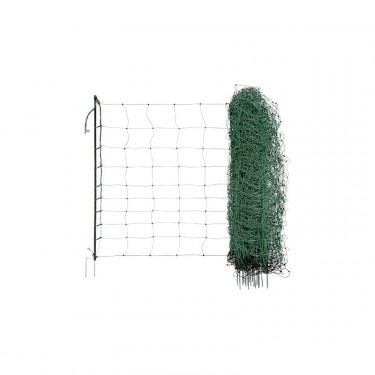 Sieť pre elektrické ohradníky na ovce Ovinet 108 cm, 50 m, 2 hroty, zelená