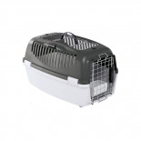 Prepravka pre psy a mačky Gulliver 3 DELUXE Top Free, 61x40x38cm, sivá