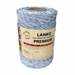 Lanko PREMIUM pre el. ohradník, 3x0,20 mm Niro + 3x0,25 mm CuSn, 500 m, bielo-modrá