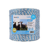 Lanko pre elektrický ohradník, priemer 2,5 mm, bielo-modré
