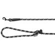 Vodítko pre psa - výcvikové vodítko Fitty, lanové, nastaviteľné 105 - 200 cm, šedé  