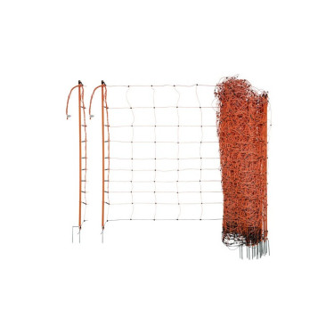 Sieť pre elektrické ohradníky na ovce Ovinet 108 cm, 50 m, oranžová  