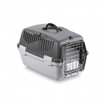 Prepravka pre psy a mačky Gulliver 1 DELUXE, 48x32x31cm, sivá