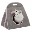 Kukaň pre mačky, transportná taška so škrabadlom, 42 x 30 x 41 cm