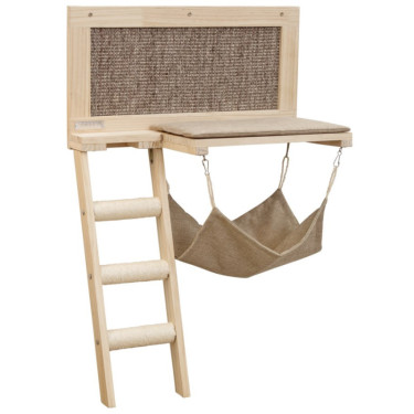 Škrabadlo pre mačky - odpočívadlo pre mačku Timber, nástenné, 58 x 89 cm  