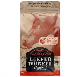 Maškrta bylinková pre kone, Pharmakas, s jablkami, 1 kg - ZĽAVA  