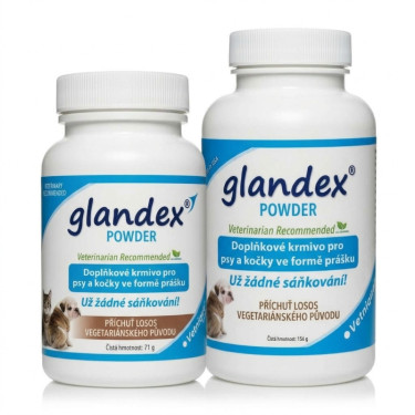 Glandex Powder doplnok stravy pre psov a mačky, s príchuťou lososa