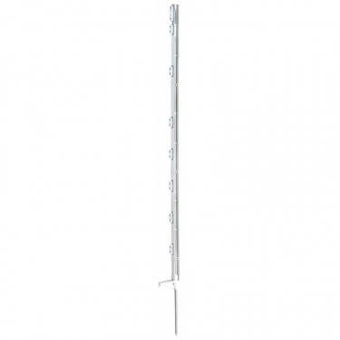Tyčka - stĺpik pre elektrický ohradník, plastová biela, 105 cm, 1 nášľapka