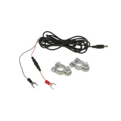 Prepojovací kábel pre elektrické ohradníky a autobatérie, 3 m