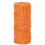Lanko pre elektrický ohradník, priemer 2,5 mm, 100 m, žlto-oranžové