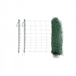 Sieť pre elektrické ohradníky na ovce Ovinet 108 cm, 50 m, Zelená