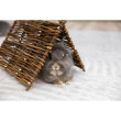 Domček pre králiky z prútia - prírodné teepee, 37 x 27 cm  