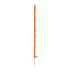 Stĺpik plastový pre elektrický ohradník, dĺžka 105 cm, 9 očiek, oranžový