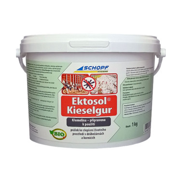 BIO kremenitý práškový koncentrát SCHOPF EKTOSOL KIESELGUR, 1 kg