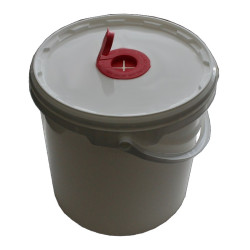 Vedro na utierky, biele