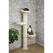 Mačacie strom DOLOMIT Tower - béžové škrabadlo pre mačky, 38 x 187 cm