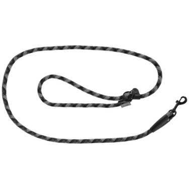 Vodítko pre psa - výcvikové vodítko Fitty, lanové, nastaviteľné 105 - 200 cm, šedé  