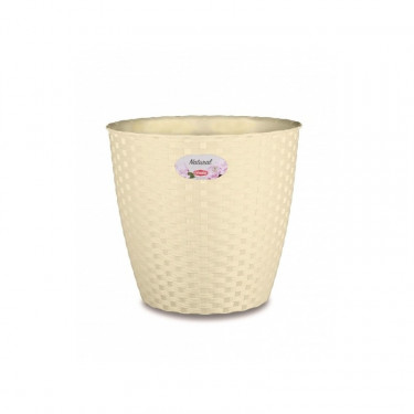 Kvetináč Natural, 14 cm, krémový