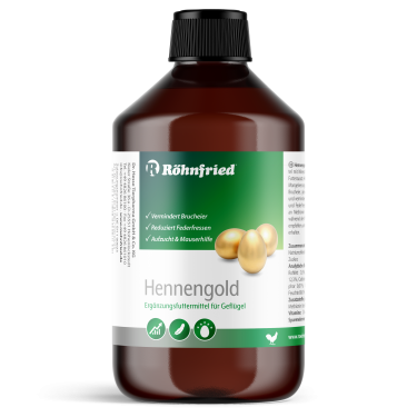 HENNENGOLD – doplnok krmiva pre silné vajcia a zdravé perie, 5L