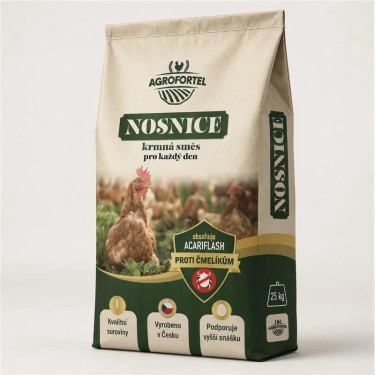 AGF Nosnice granule – kompletné krmivo pre úžitkové nosnice 25 kg
