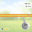 Páska pre elektrický ohradník, priemer 10 mm, 250 m, žlto-oranžová