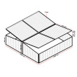 Wiltec Double Cold Frame skleník z hliníka, 100 x 120 x 40 cm - 4 krídla
