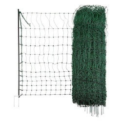 Vodivá sieť pre hydinu 106 cm, 50 m, 2 hroty, zelená + brána 105 cm